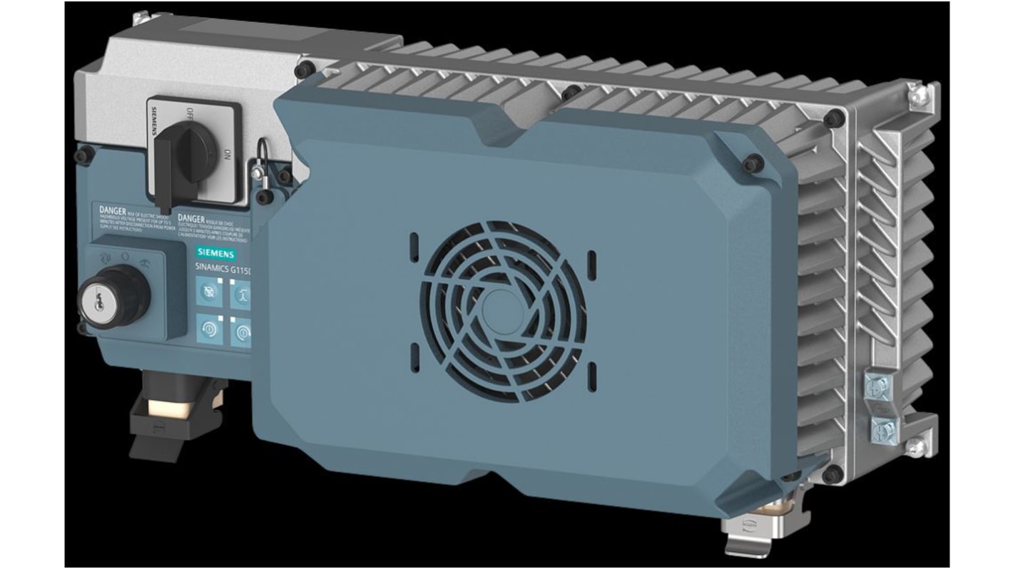 Siemens Inverteres meghajtó, SINAMICS G115D, 7,5 kW, 1, 3 fázis, 0 → 240 Hz, 0 → 550 Hz, 380 → 480
