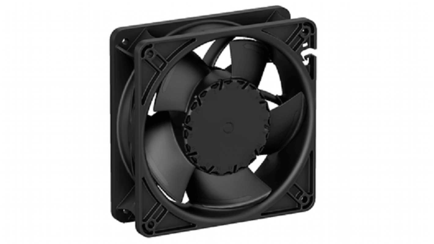 Ventilateur axial ebm-papst 24 V c.c., 340m³/h, 120 x 120 x 38mm, 30W