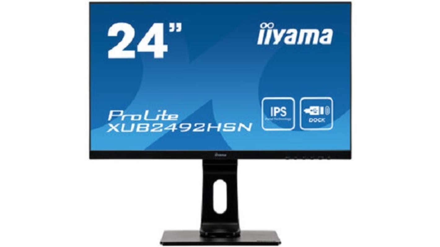 iiyama PC-Monitor ProLite, 24Zoll, Auflösung max.1920 x 1080 Pixels, Nein LCD 3,5-mm-Kopfhörer