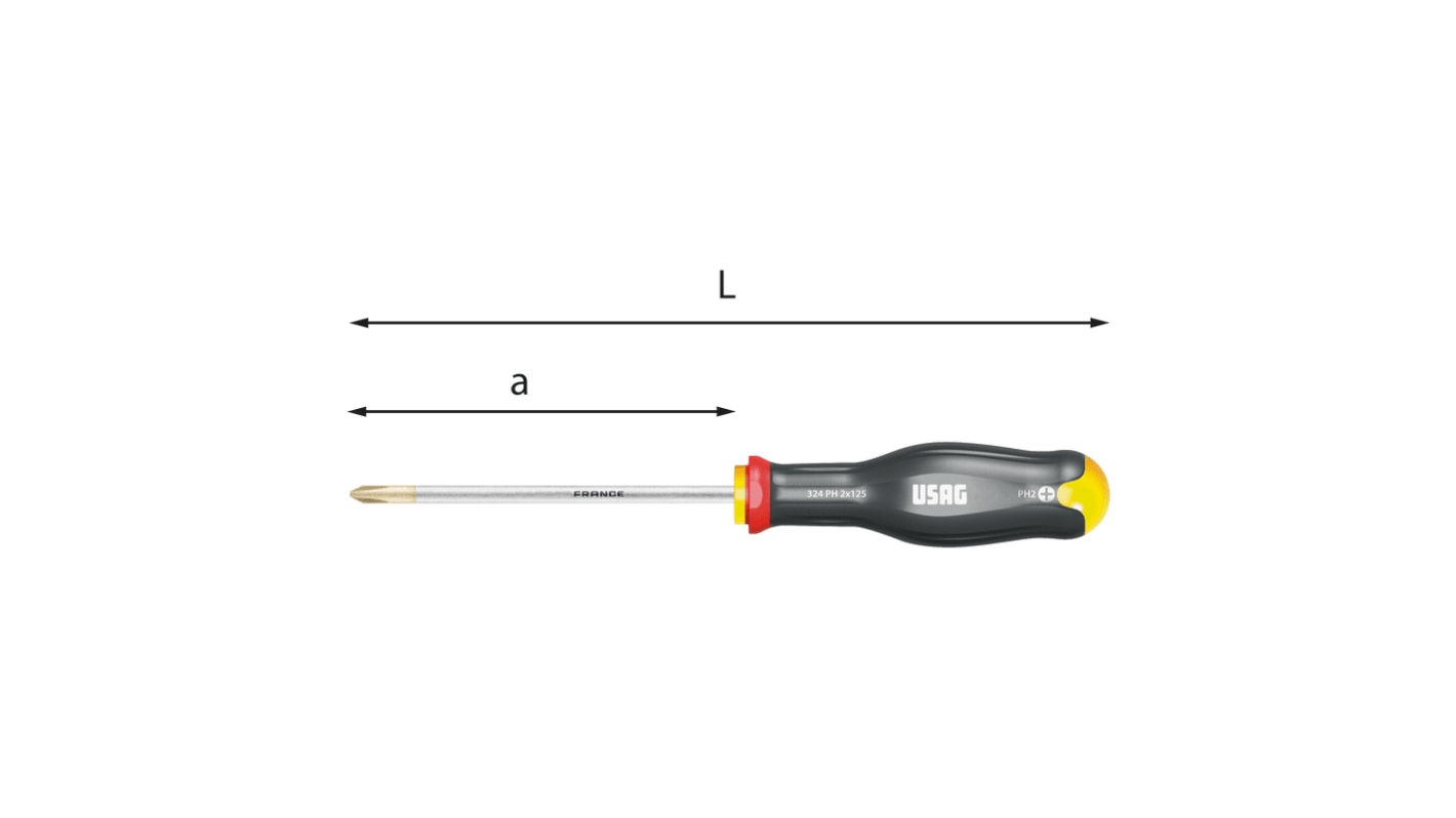 Cacciavite standard Phillips PH0 Usag