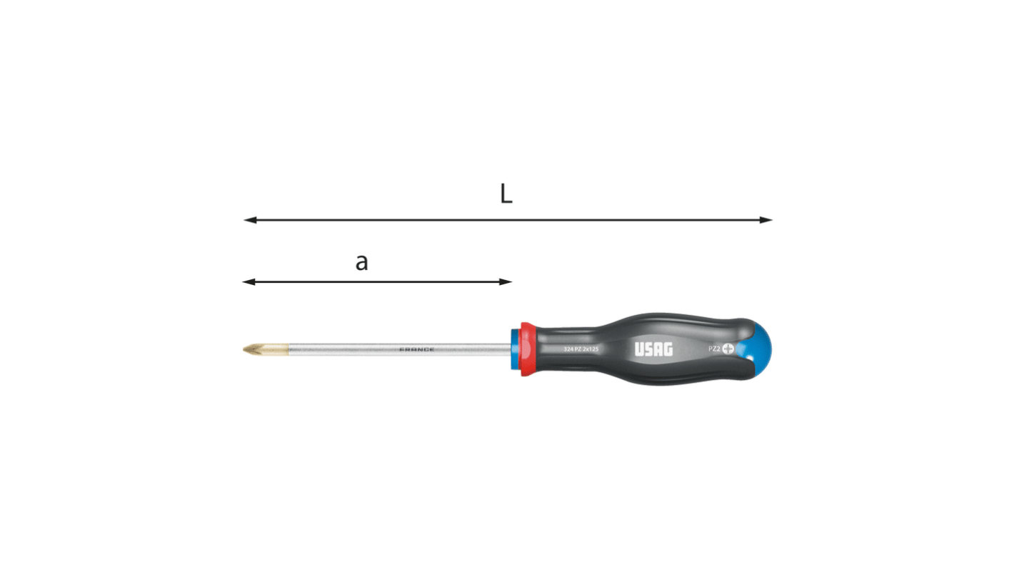 Cacciavite standard Pozidriv PZ0 Usag