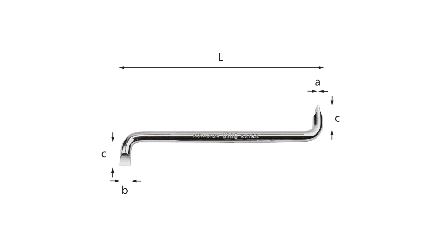 Cacciavite ad angolo A taglio 0,5 x 3 mm Usag