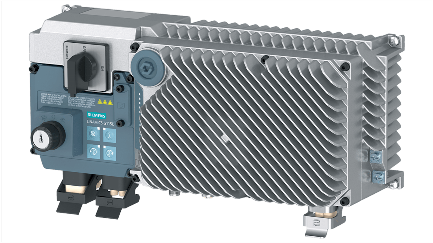 Siemens SINAMICS G115D, 3-Phasen Frequenzumrichter 0,37 kW, 380 → 480 V / 1,23 A 550Hz