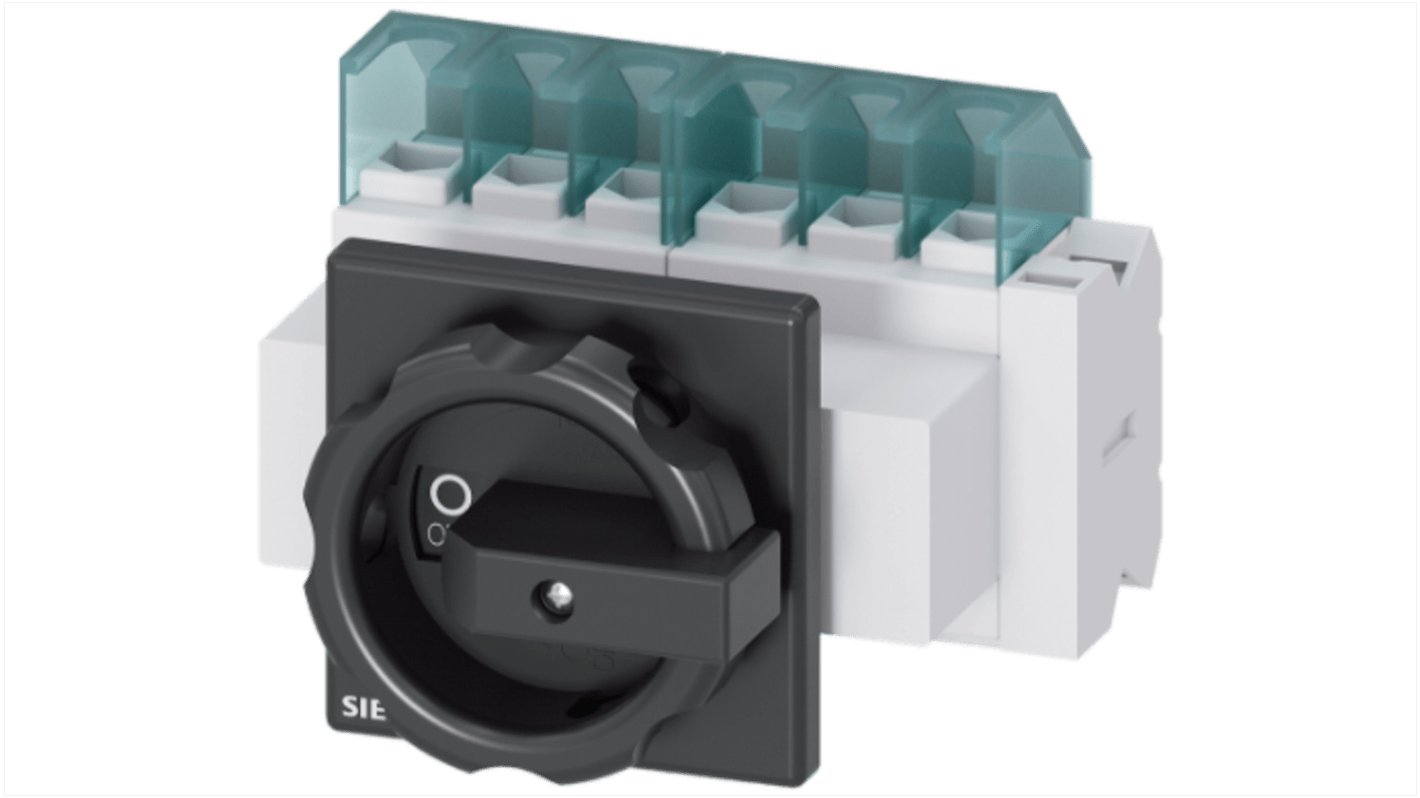 Rozłącznik bezpieczeństwa w obudowie 6-biegunowy-biegunowy 25A Siemens Montaż panelowy 9,5kW