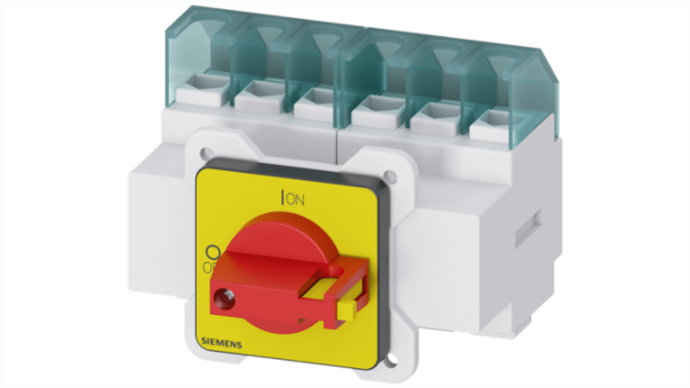 Siemens 6P Pole Panel Mount Non-Fused Switch Disconnector - 25A Maximum Current, 9.5kW Power Rating, IP65