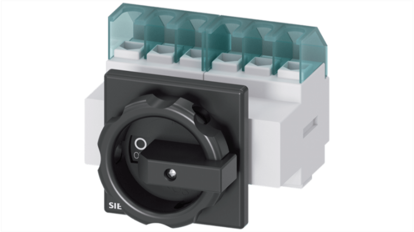 Siemens 6P Pole Panel Mount Non-Fused Switch Disconnector - 32A Maximum Current, 11.5kW Power Rating, IP65