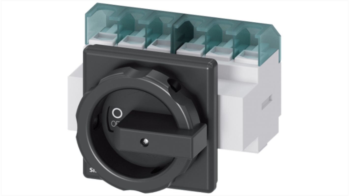 Siemens 6P Pole Panel Mount Non-Fused Switch Disconnector - 63A Maximum Current, 22kW Power Rating, IP65