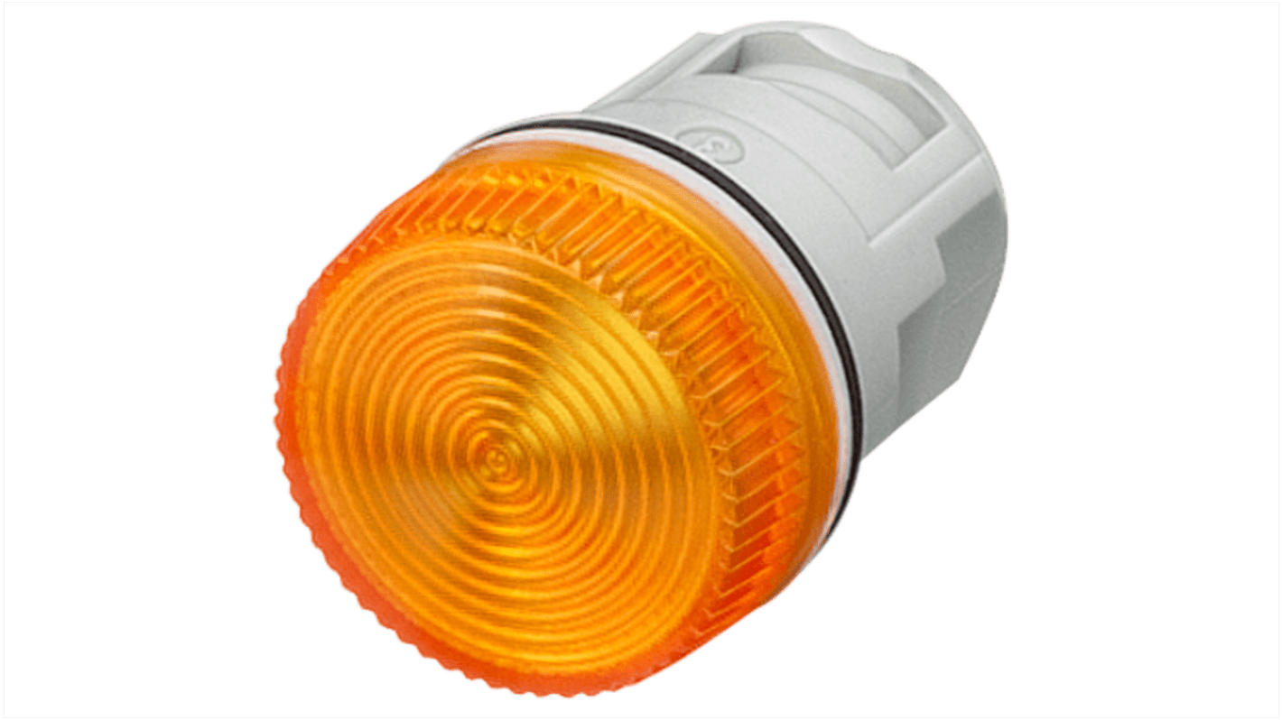 3SB20016BD06 Siemens 3SB2 Series Yellow Glow Lamp Indicator, 16mm