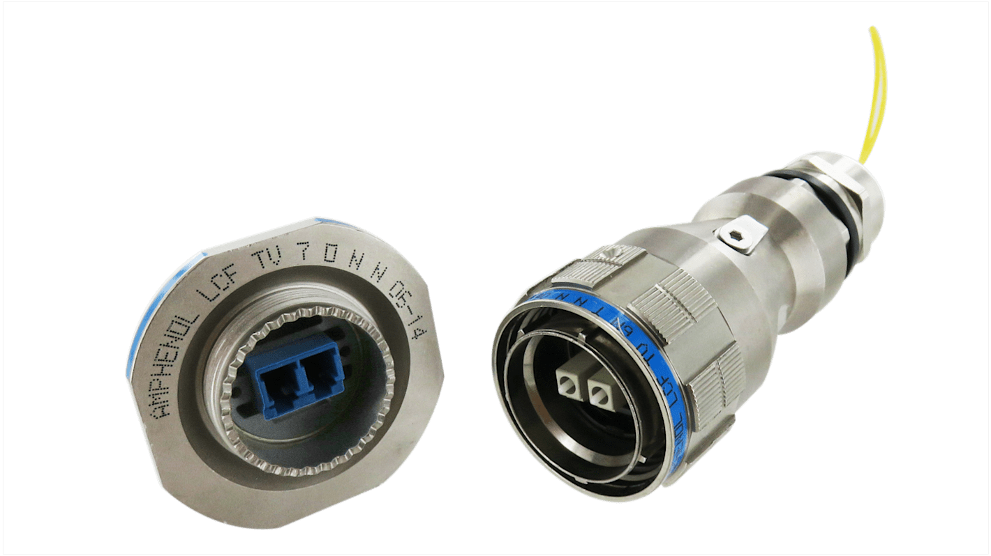 Amphenol Socapex, LCF TV, Receptacle, APC, LC Duplex Fibre Optic Connector