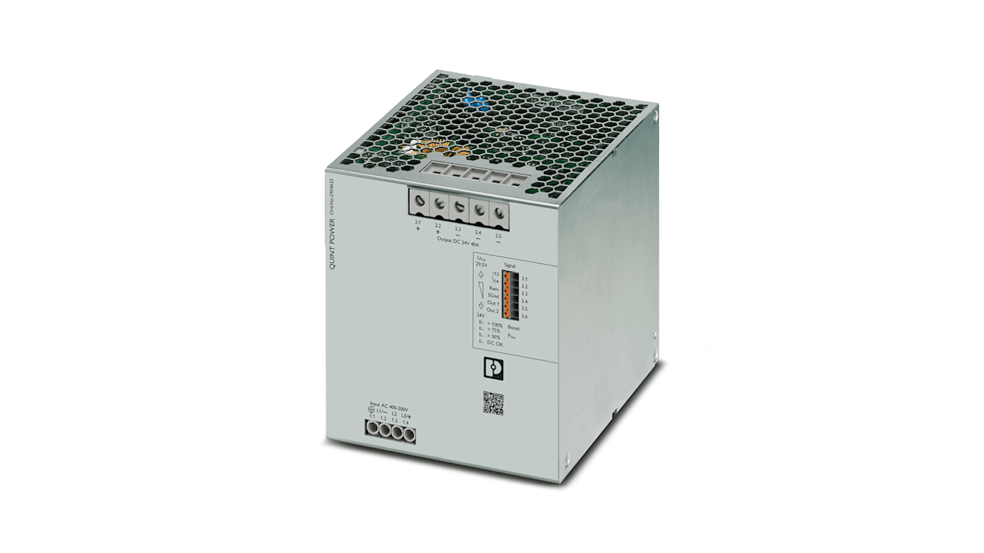 Phoenix Contact QUINT POWER Switched Mode PSU, 400 → 500V ac ac Input, 26V dc dc Output, 2.2 → 1.9A