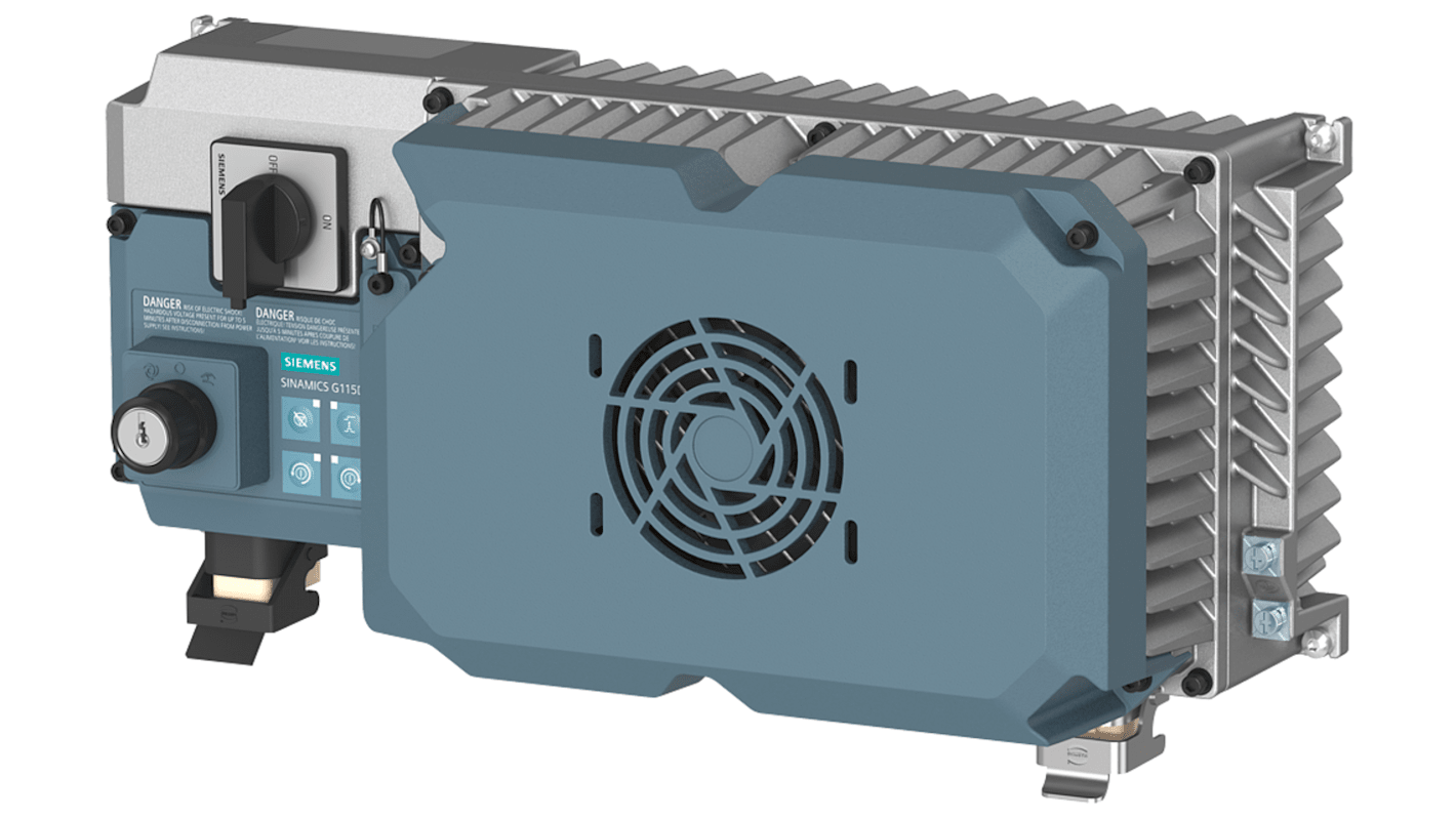 Siemens Inverter Drive, 7.5 kW, 3 Phase, 380 → 480 V, 19 A, SINAMICS G115D Series