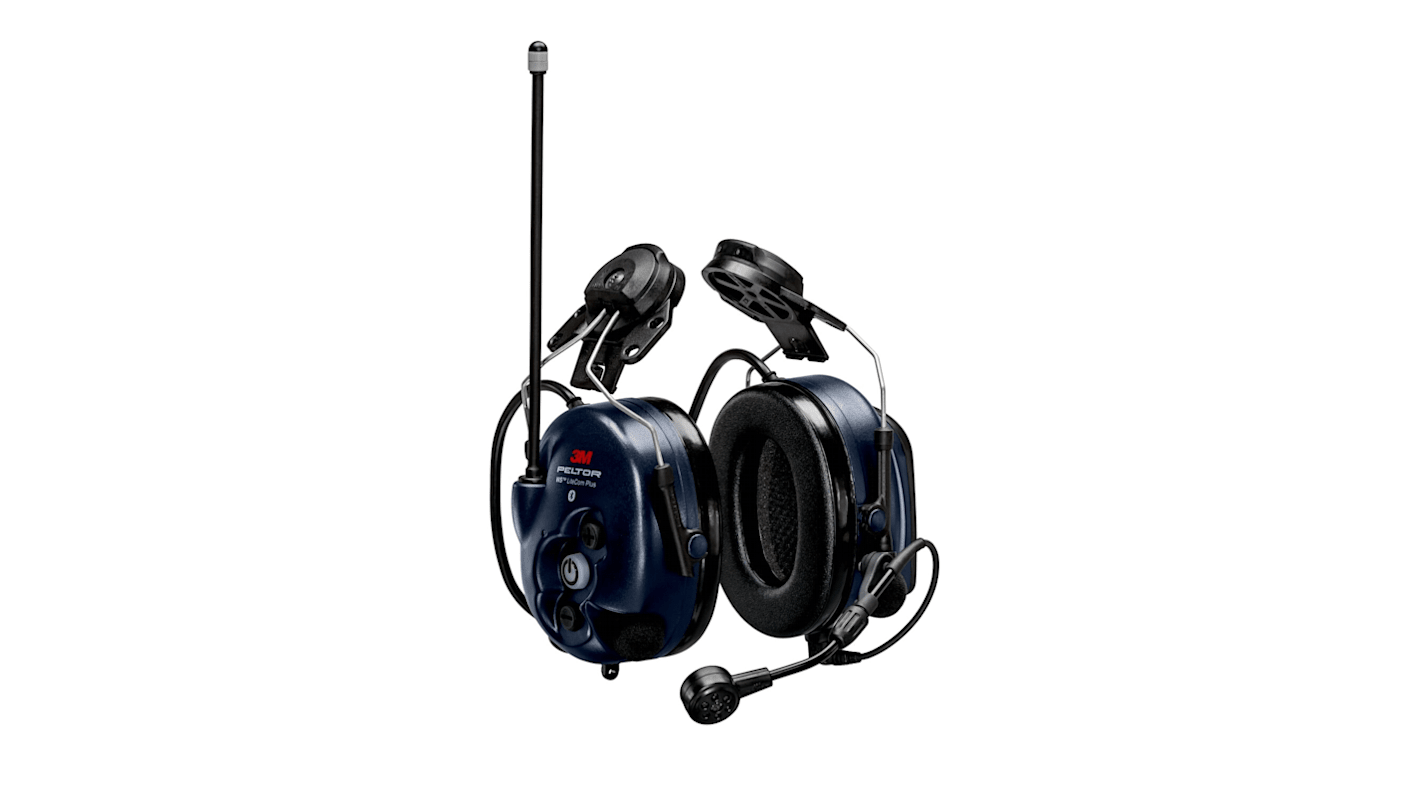 Protector auditivo inalámbricos para casco 3M serie 3M PELTOR WS LiteCom, atenuación SNR 31dB, color Azul