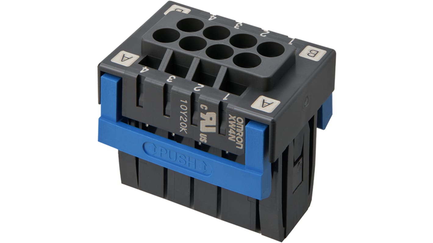 Omron 3.5mm Pitch 8 Way Pluggable Terminal Block, Plug, Through Hole