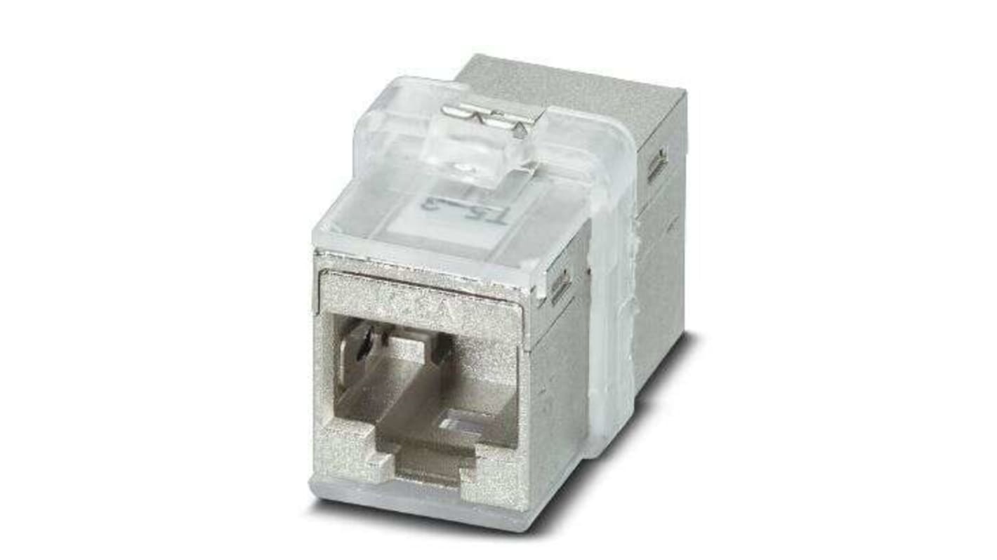 Phoenix Contact CUC-K-D1ZNI-S/R4GCHP8 Series 2-Port RJ45 Coupler, Cat6a