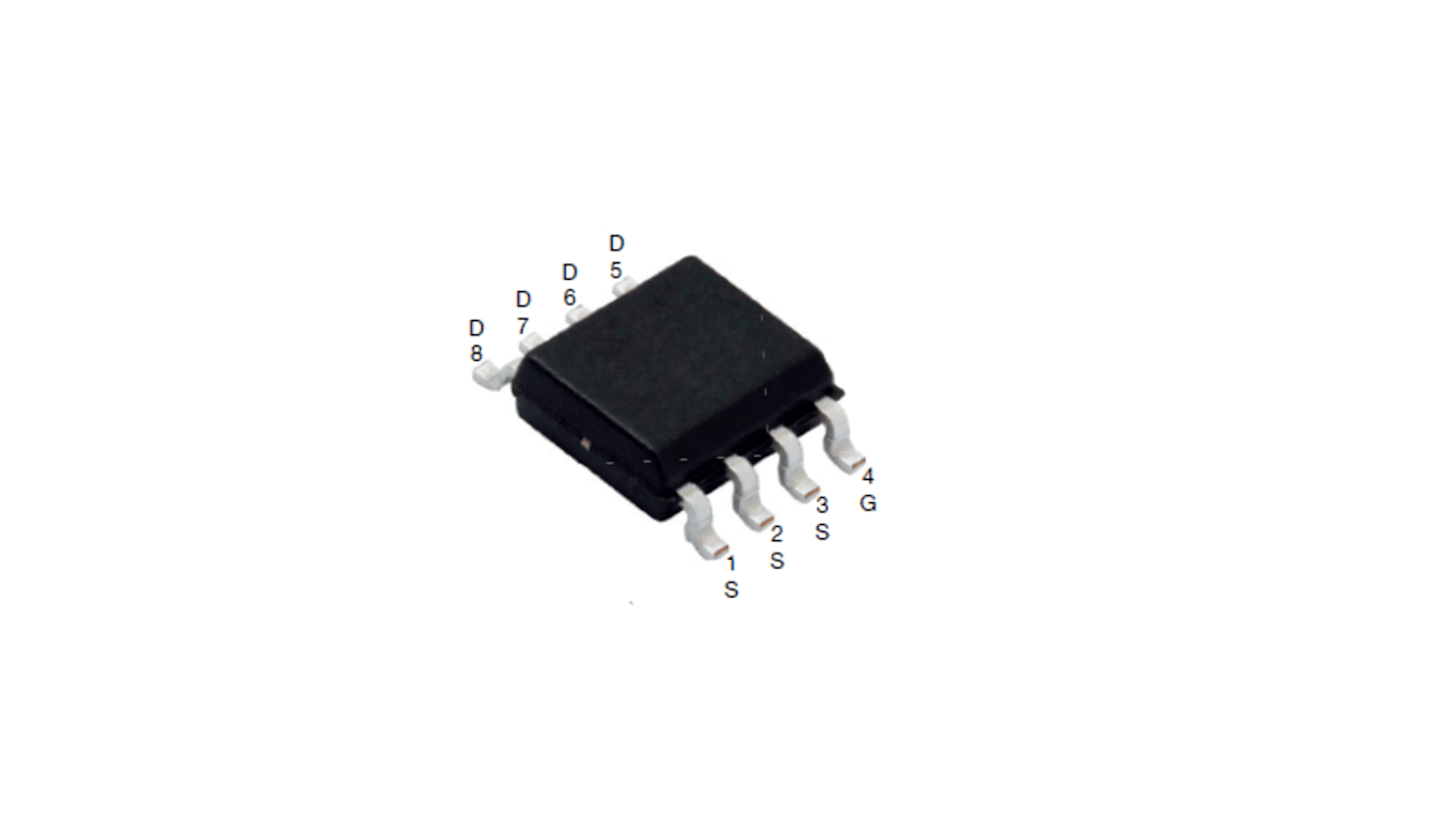 P-Channel MOSFET, 19.3 A, 30 V, 8-Pin SO-8 Vishay SI4153DY-T1-GE3