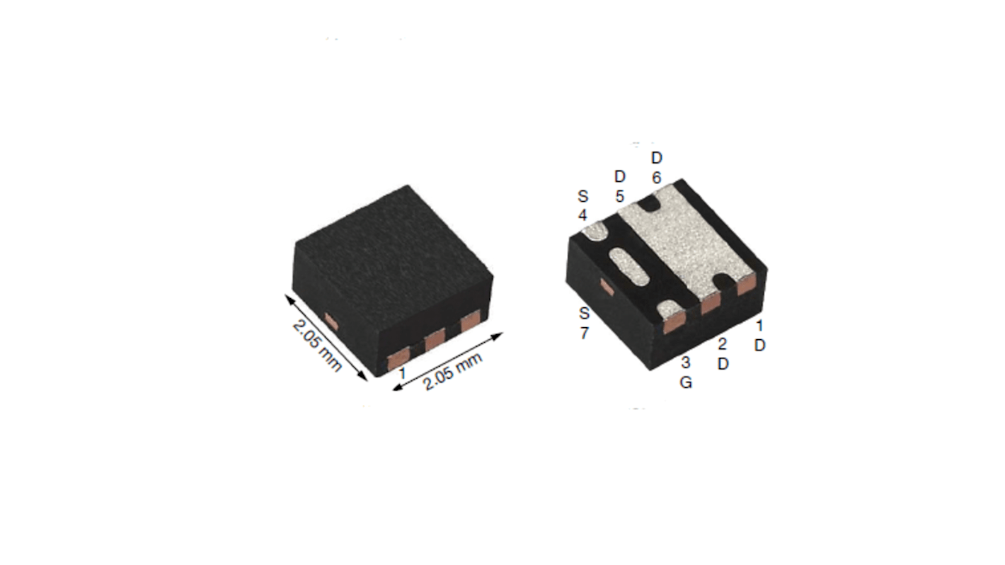 Vishay SIA4265EDJ-T1-GE3 P-Kanal, SMD MOSFET 20 V / 9 A PowerPAK SC-70