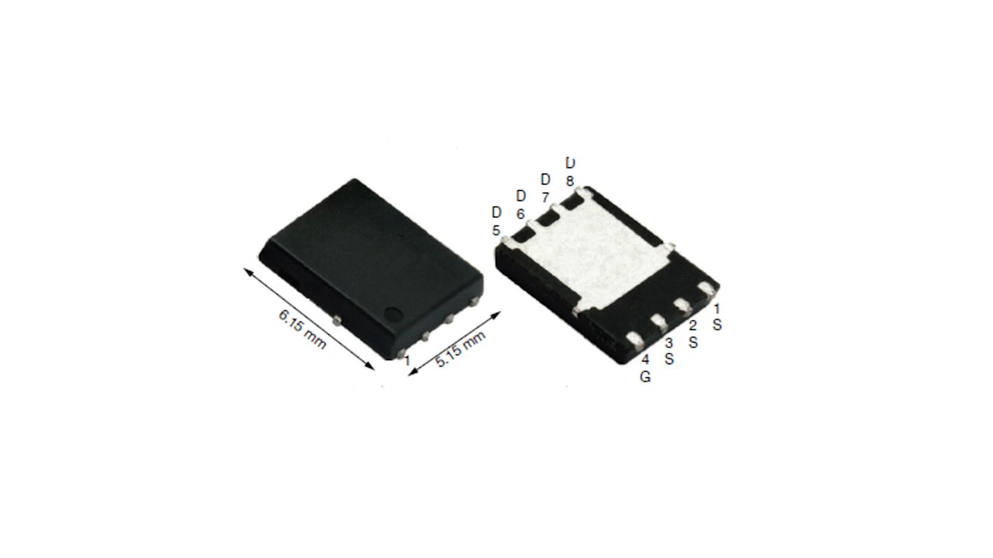 N-Channel MOSFET, 52.1 A, 60 V, 8-Pin PowerPAK SO-8 Vishay SiR4602LDP-T1-RE3