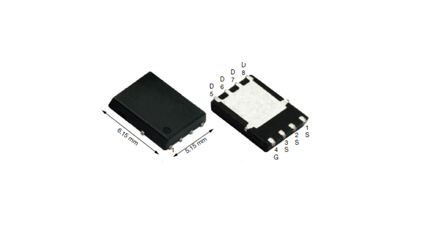 Vishay Nチャンネル MOSFET80 V 100 A 表面実装 パッケージPowerPAK SO-8 8 ピン