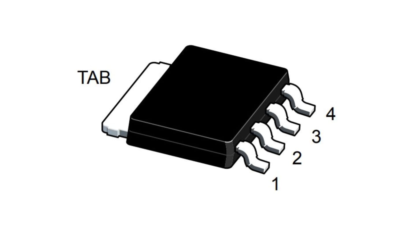 MOSFET STMicroelectronics STK130N4LF7AG, VDSS 40 V, ID 100 A, LFPAK, SOT-669 de 4 pines