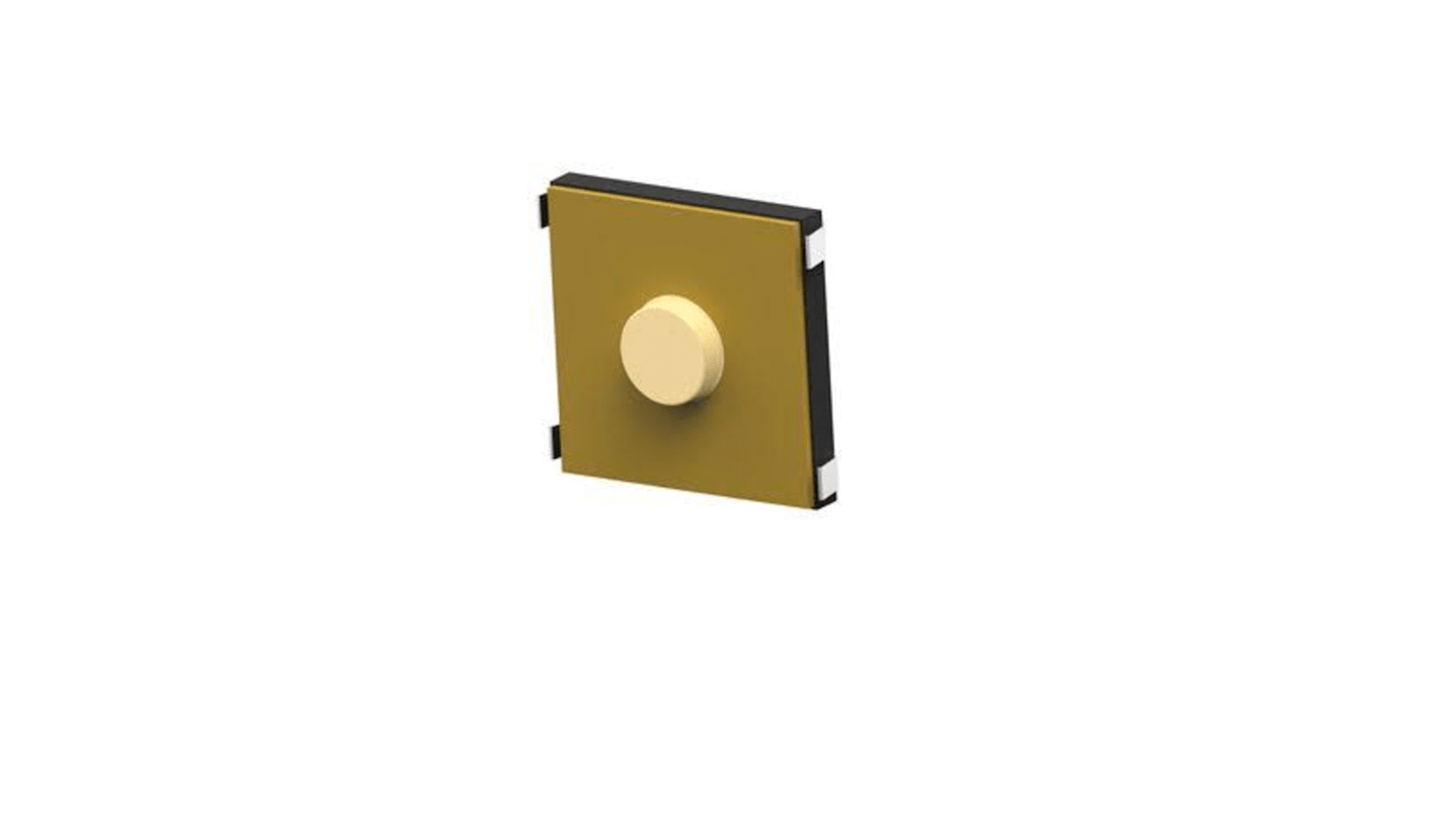 Black Round Button Tactile Switch, SPST 50 mA Surface Mount