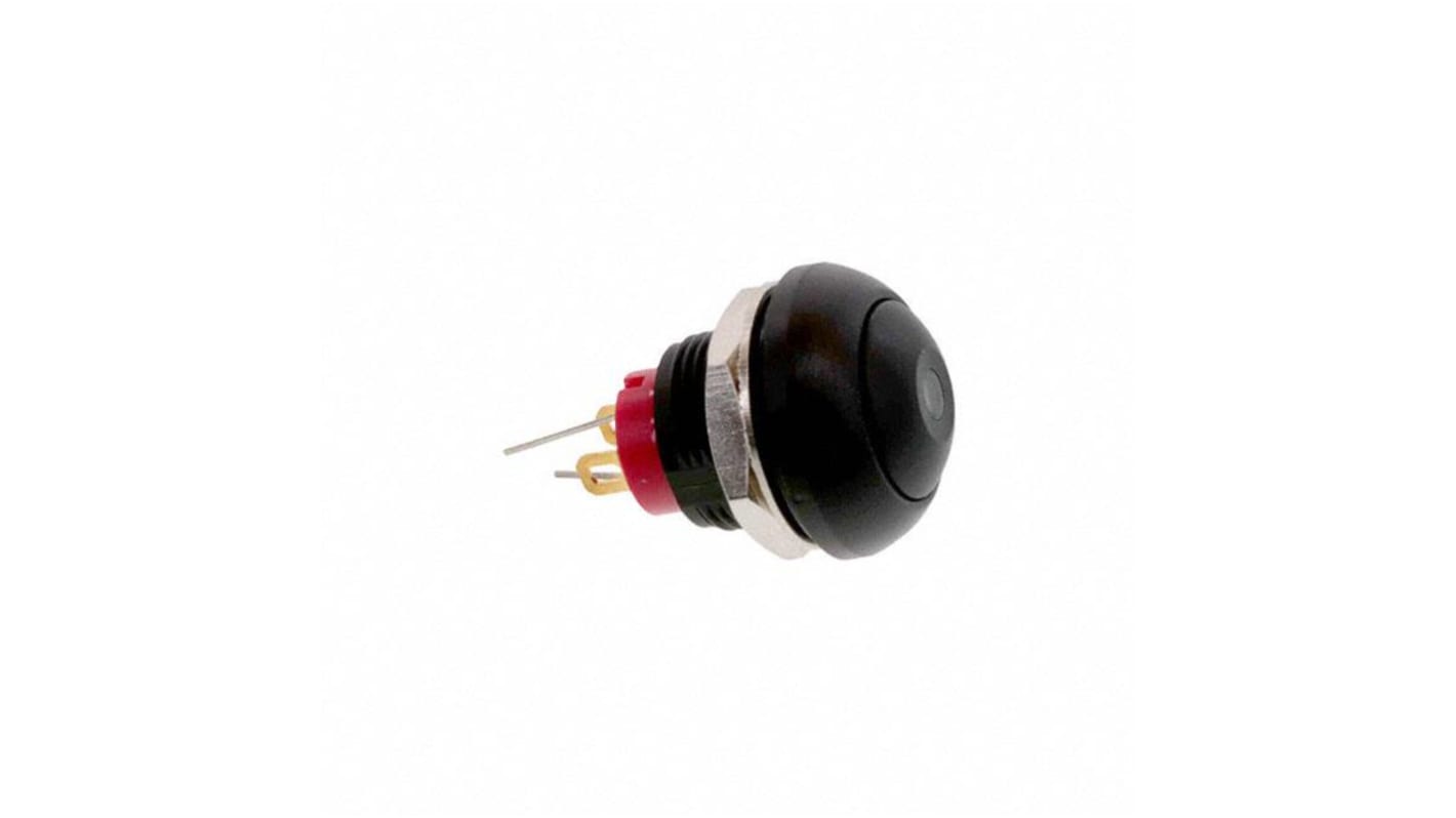 TE Connectivity PB6 Series Illuminated Push Button Switch, (On)-Off, Panel Mount, SPST - NO, White LED, 50 V dc, 125V