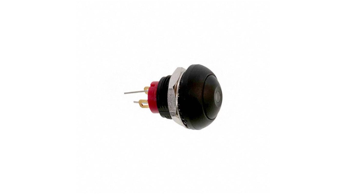 TE Connectivity PB6 Series Illuminated Push Button Switch, (On)-Off, Panel Mount, SPST - NO, Yellow LED, 50 V dc, 125V