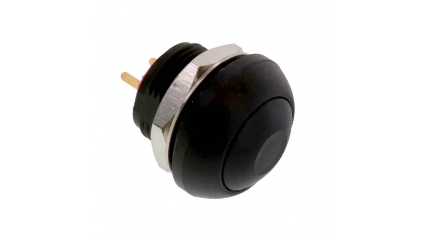 TE Connectivity PB6 Series Push Button Switch, (On)-Off, Panel Mount, SPST - NO, 50 V dc, 125V ac, IP68