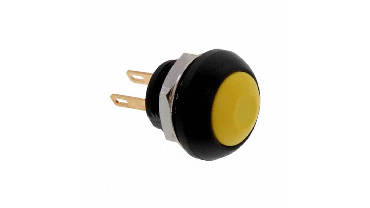 TE Connectivity PB6 Series Push Button Switch, (On)-Off, Panel Mount, SPST - NO, 50 V dc, 125V ac, IP68