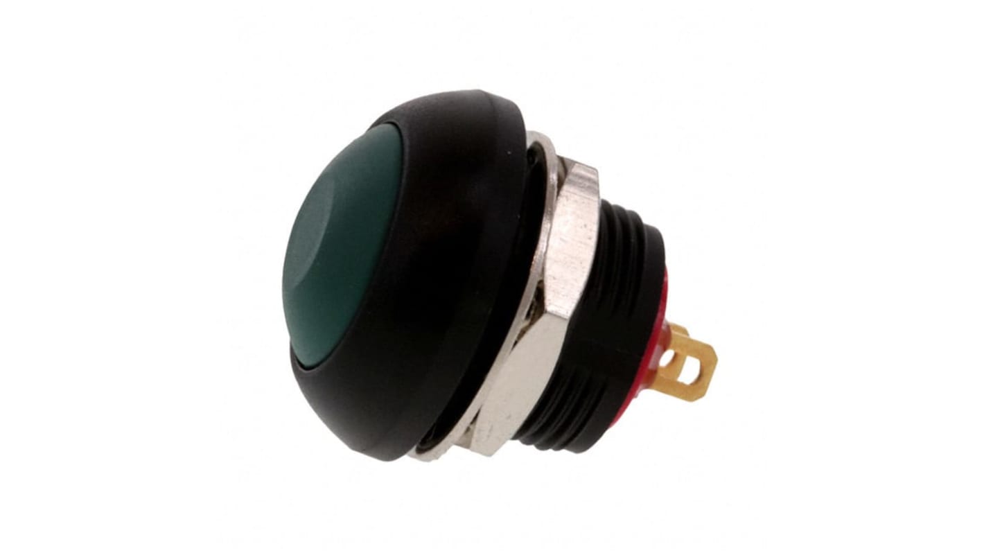 TE Connectivity PB6 Series Push Button Switch, (On)-Off, Panel Mount, SPST - NO, 50 V dc, 125V ac, IP68