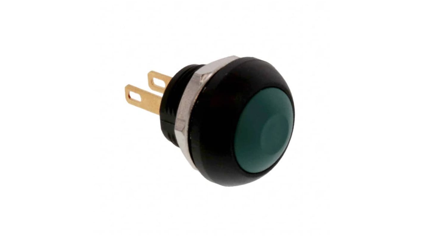 TE Connectivity PB6 Series Push Button Switch, (On)-Off, Panel Mount, SPST - NO, 50 V dc, 125V ac, IP68