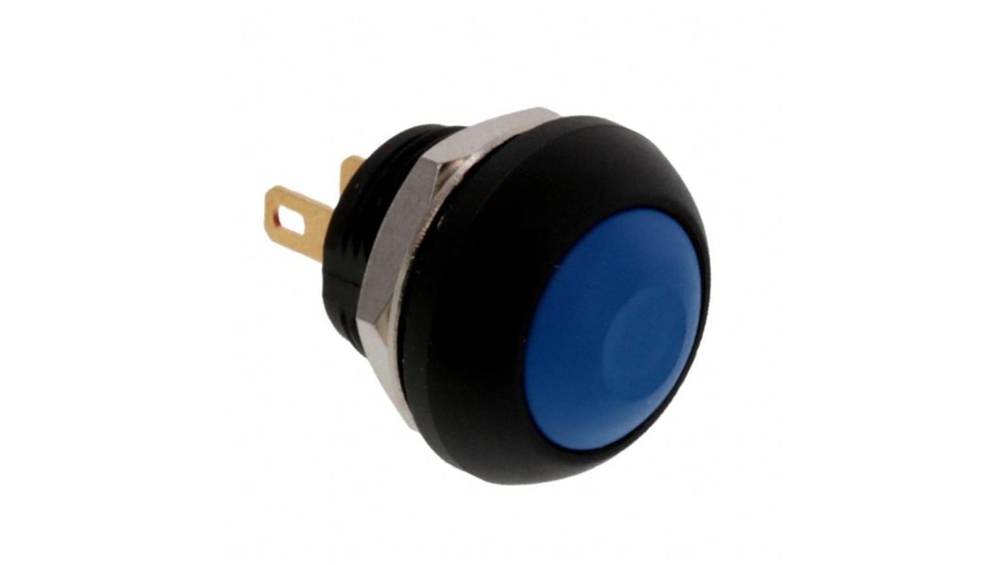 TE Connectivity PB6 Series Push Button Switch, (On)-Off, Panel Mount, SPST - NO, 50 V dc, 125V ac, IP68