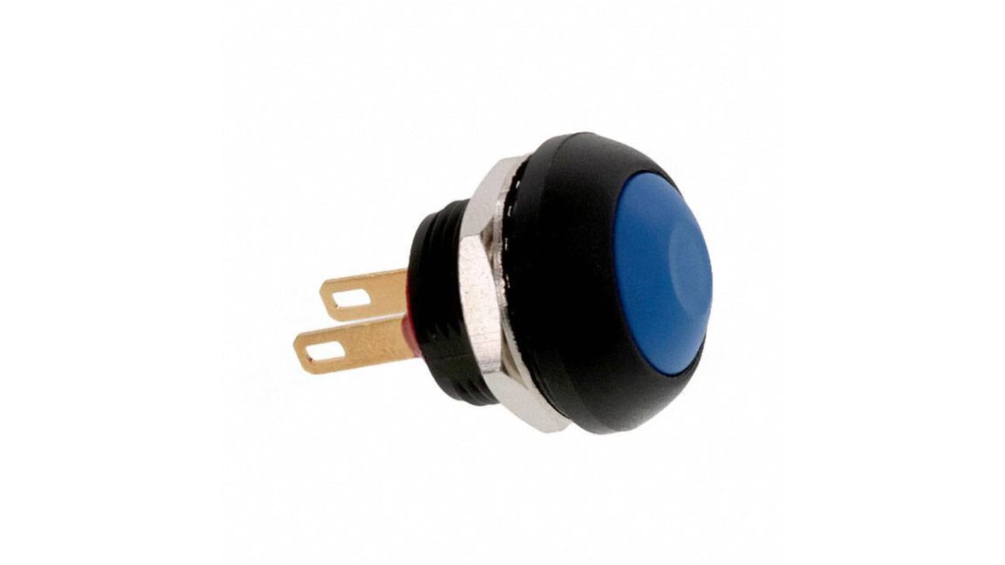 TE Connectivity PB6 Series Push Button Switch, (On)-Off, Panel Mount, SPST - NO, 50 V dc, 125V ac, IP68