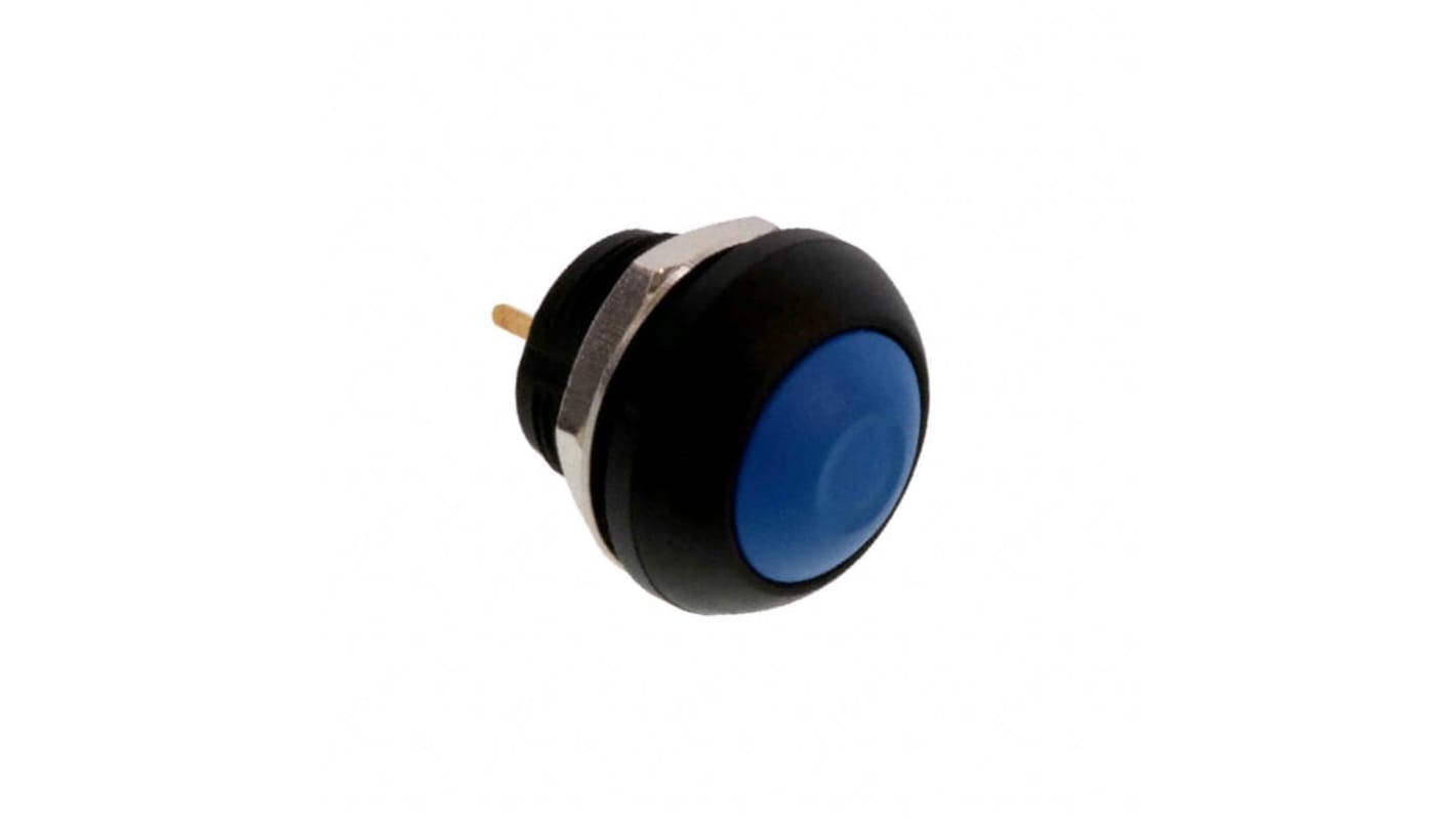 TE Connectivity PB6 Series Push Button Switch, (On)-Off, Panel Mount, SPST - NO, 50 V dc, 125V ac, IP68