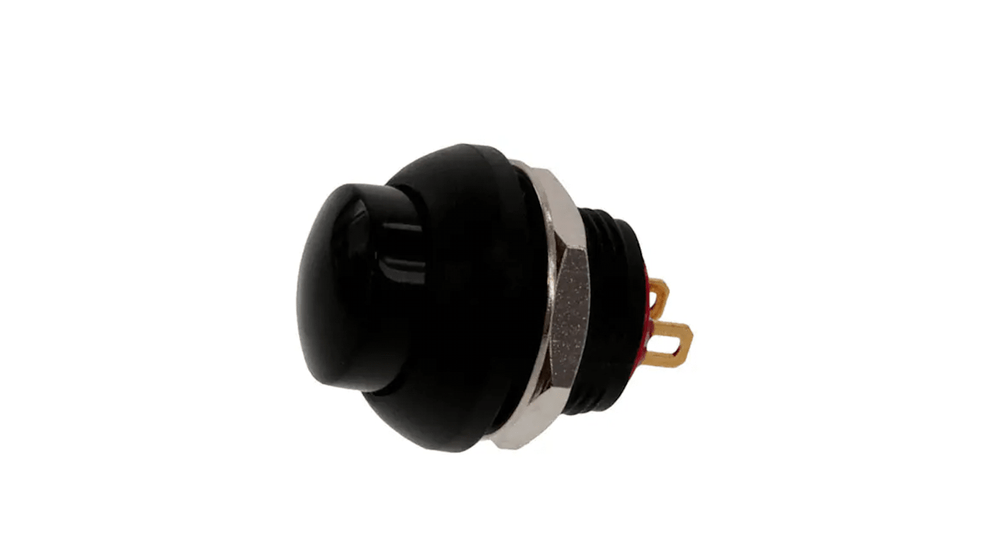 TE Connectivity PB6 Series Push Button Switch, (On)-Off, Panel Mount, SPST - NO, 50 V dc, 125V ac, IP68