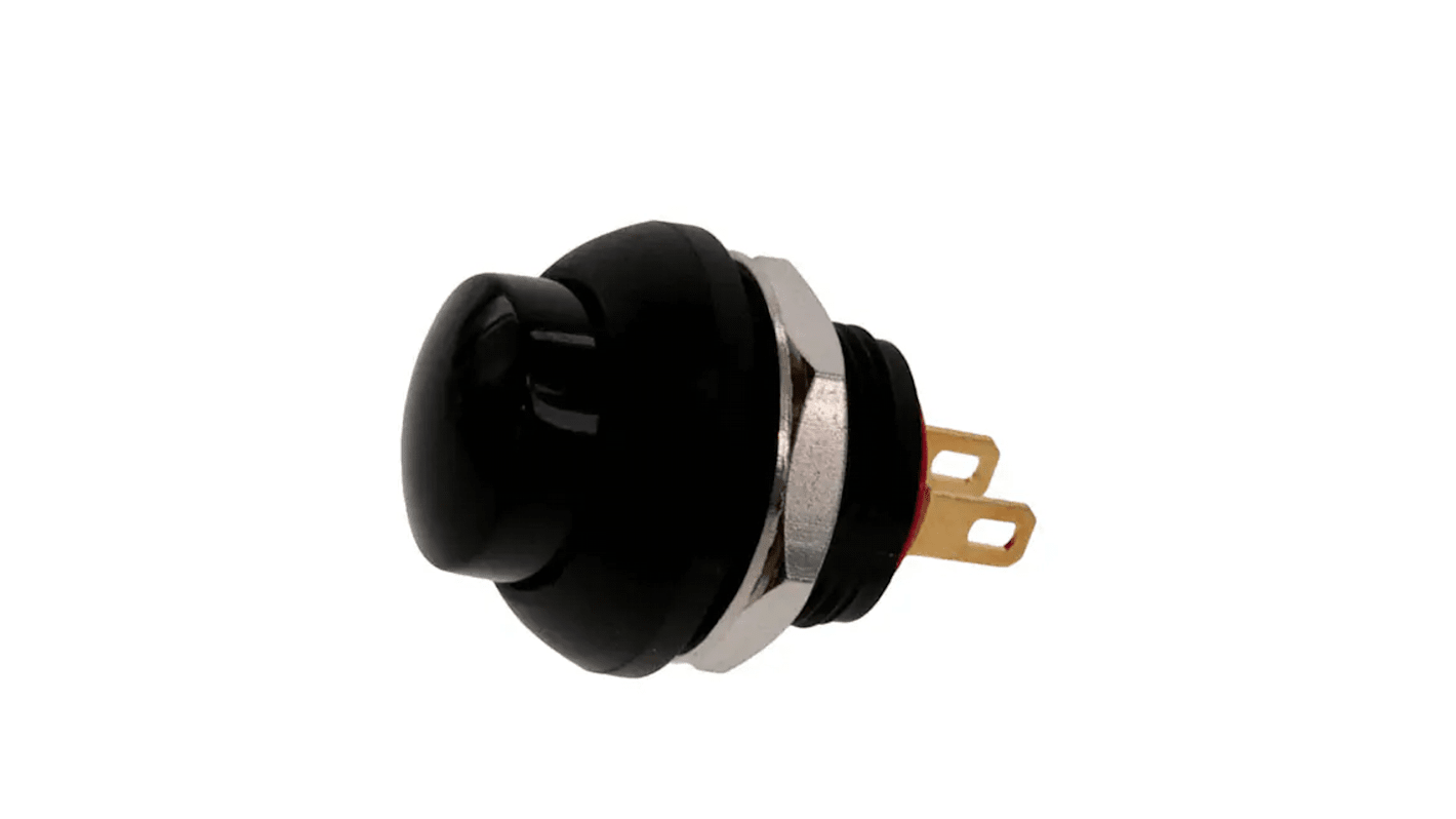 TE Connectivity PB6 Series Push Button Switch, (On)-Off, Panel Mount, SPST - NO, 50 V dc, 125V ac, IP68