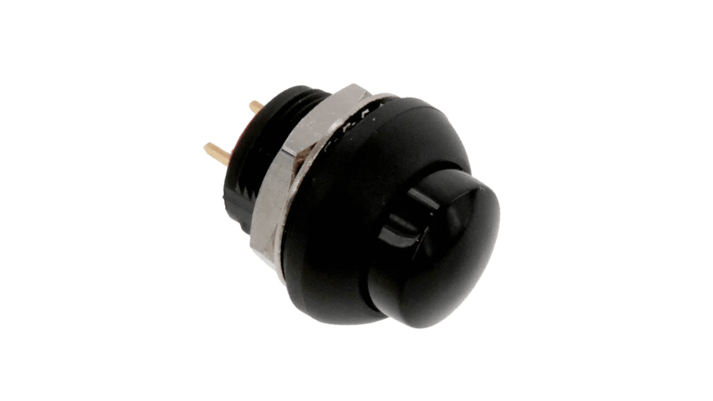 TE Connectivity PB6 Series Push Button Switch, (On)-Off, Panel Mount, SPST - NO, 50 V dc, 125V ac, IP68