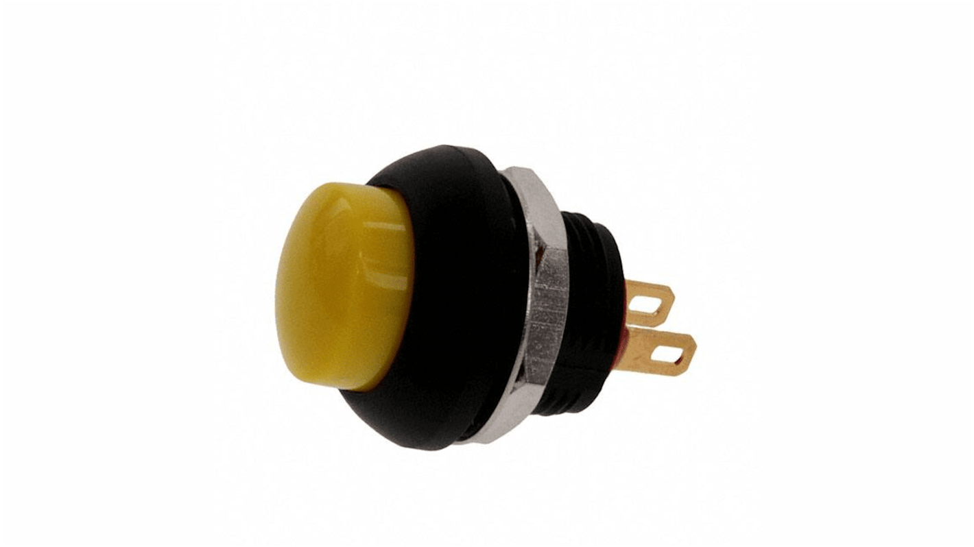 TE Connectivity PB6 Series Push Button Switch, (On)-Off, Panel Mount, SPST - NO, 50 V dc, 125V ac, IP68