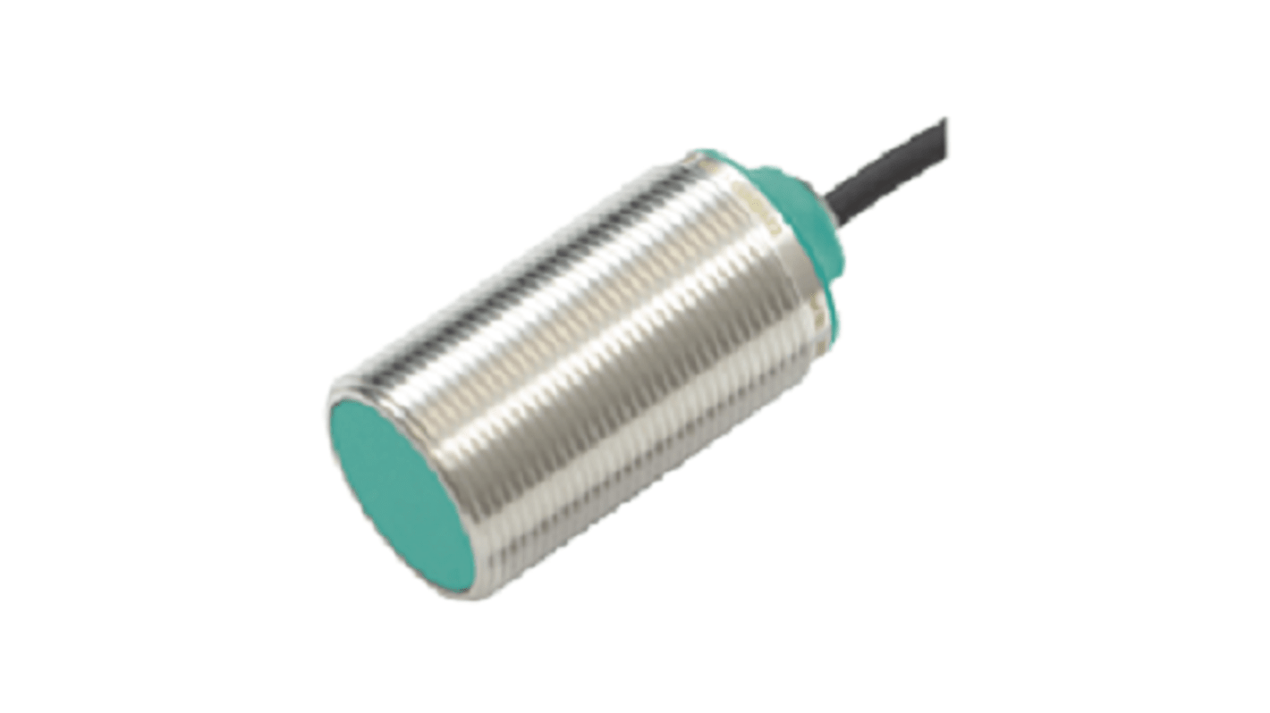 Pepperl + Fuchs Inductive Barrel-Style Inductive Proximity Sensor, M30 x 1.5, 10 mm Detection, NPN Output, 5 →