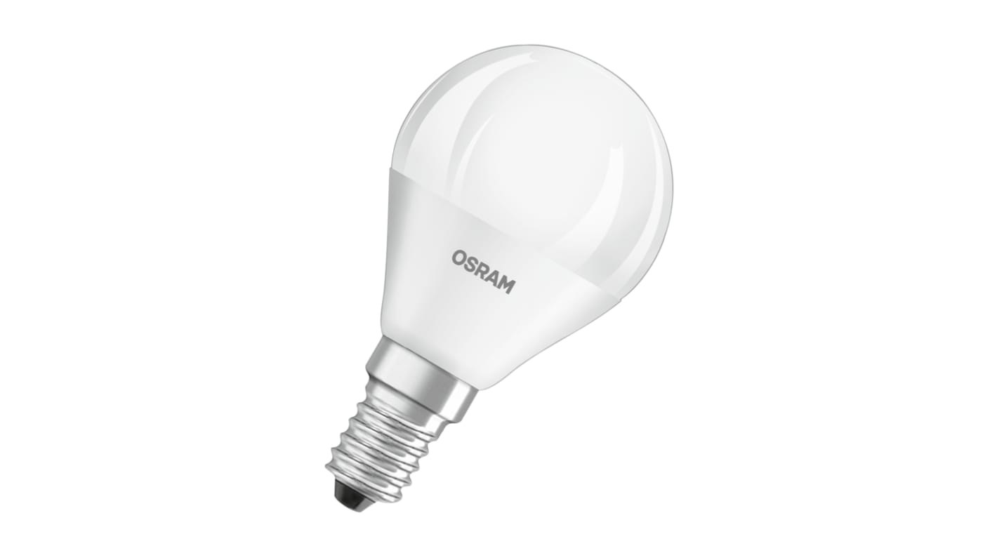 Osram PARATHOM Classic, LED-Lampe, Minikugel dimmbar, 4,9 W, E14 Sockel, 2700K warmweiß