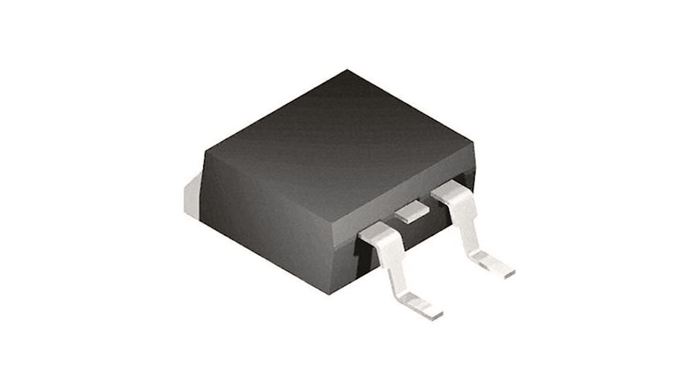 MOSFET Vishay, canale N, 46 A, D2PAK (TO-263), Montaggio superficiale