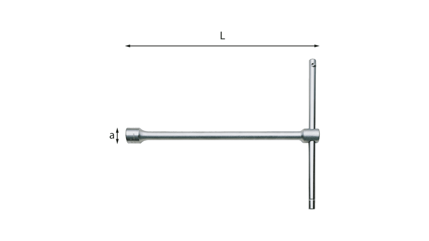 Chiave a bussola Usag, guida esagonale da 8 mm, L. 235 mm