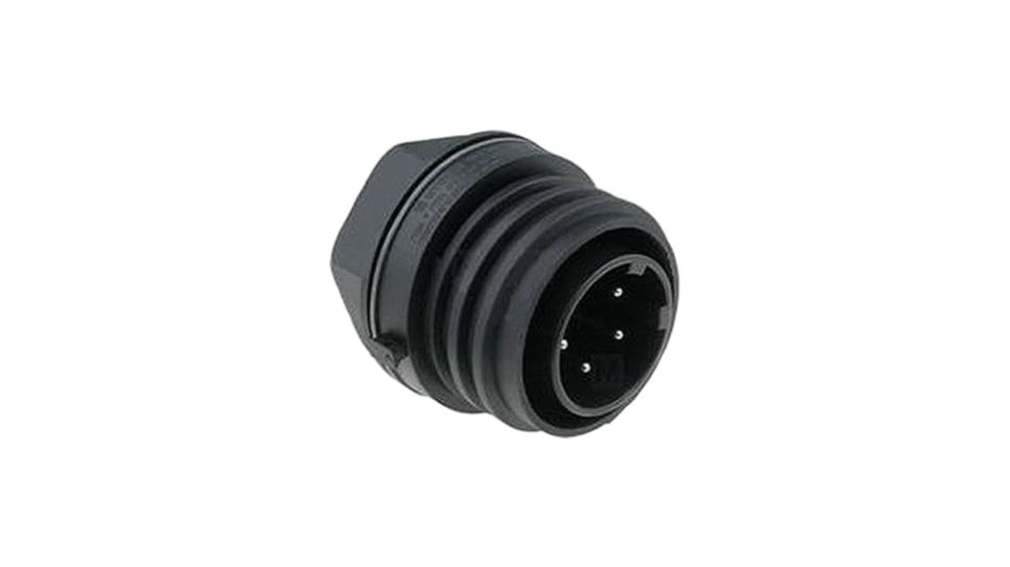 Conector circular Bulgin macho serie Buccaneer 900 de 5 vías macho, Montaje en Panel, IP68