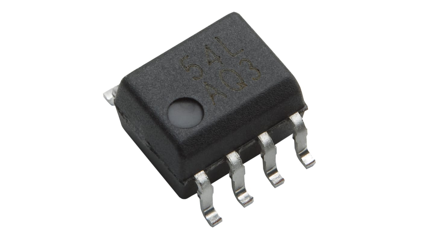 Broadcom, ACPL-054L-060E Phototransistor Output Dual Optocoupler, Surface Mount, 8-Pin