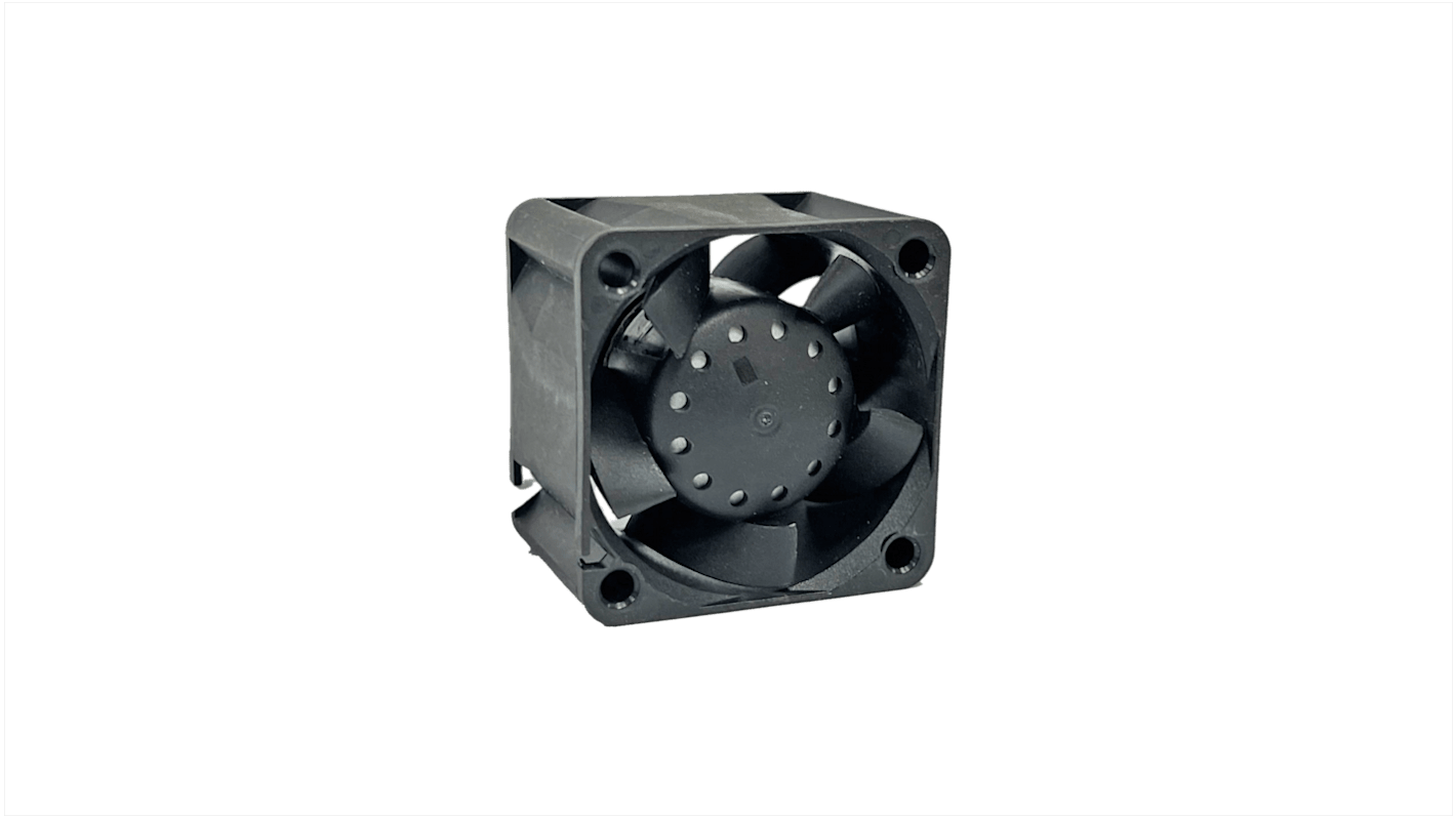 RS PRO Axial Fan, 12 V dc, DC Operation, 23.78cfm, 7.92W, 690mA Max, 40 x 40 x 28mm