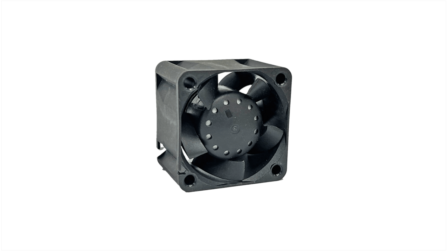 Ventilador Axial RS PRO de 40 x 40 x 28mm, 24 V CC, 2.88W, 8000rpm, caudal 13.86cfm, 40dB(A)