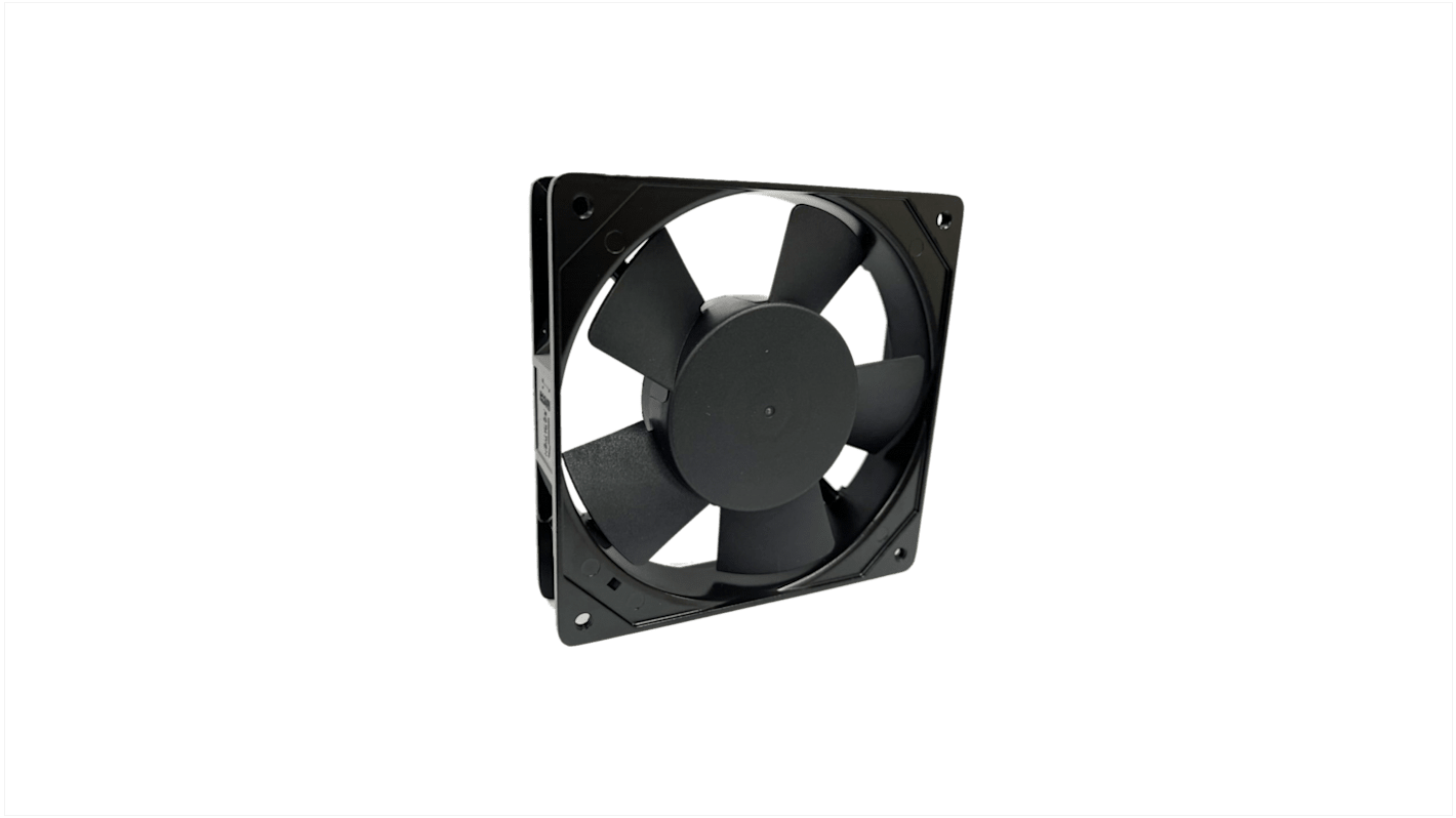 Ventilador Axial RS PRO de 119 x 119 x 25mm, 115 V ac, 20.4W, 2500rpm, caudal 79.5cfm, 38.9dB(A)