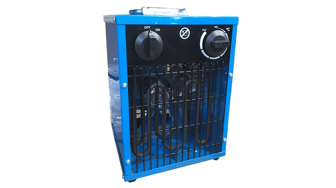 Calefactor industrial Broughton, 22kW máx., con termostato, Portátil