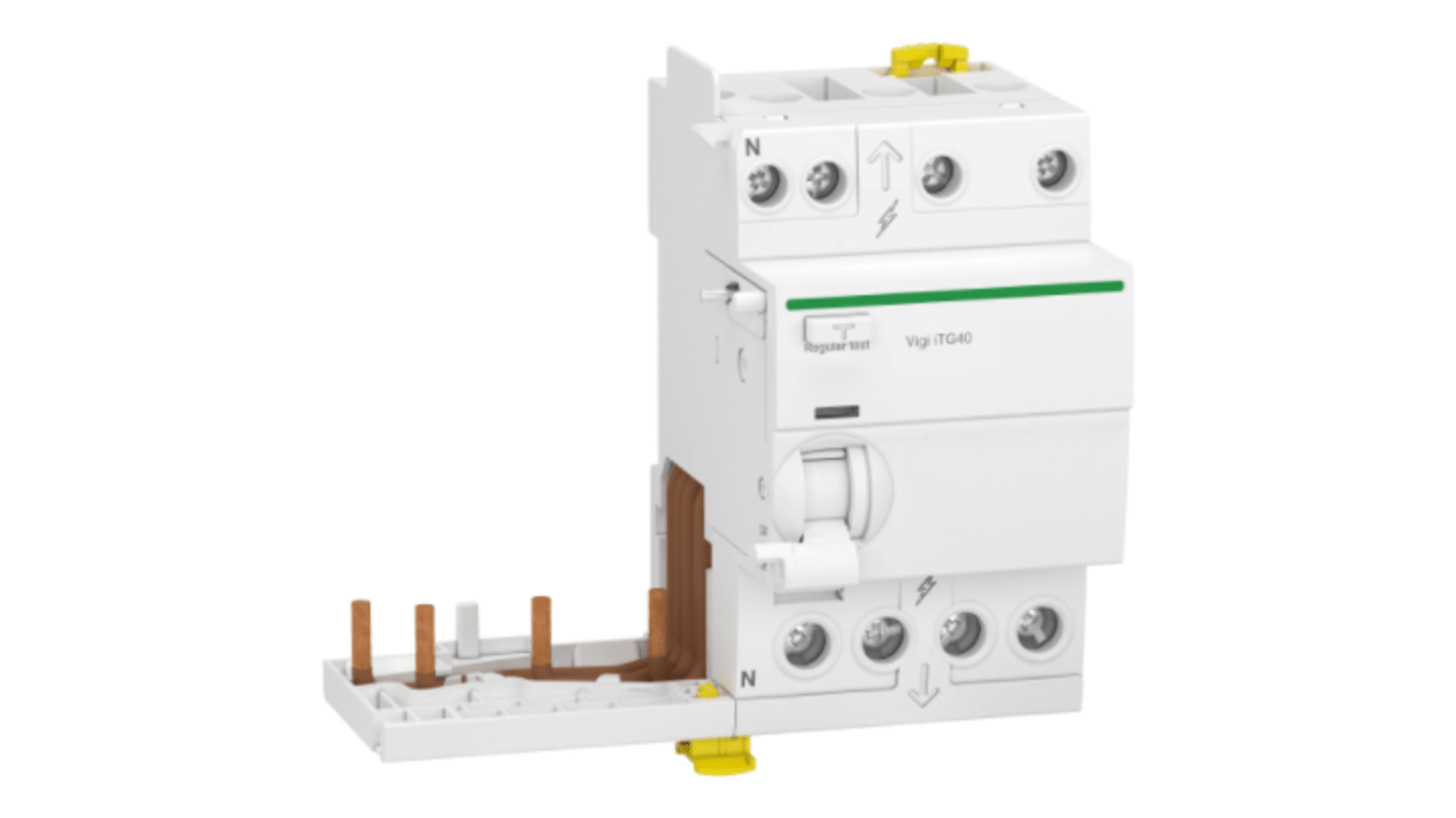 Schneider Electric Acti9 iTG40 RCD, 40A, 3 Pole, 300mA, Type A-SI, 400V ac