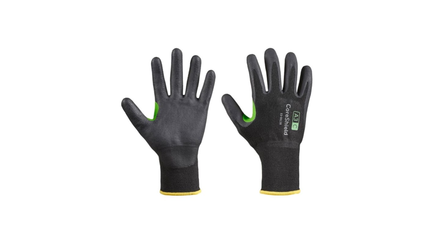 Honeywell Safety Black HPPE Abrasion Resistant, Breathable, Cut Resistant, Dry Environment, General Purpose, Good