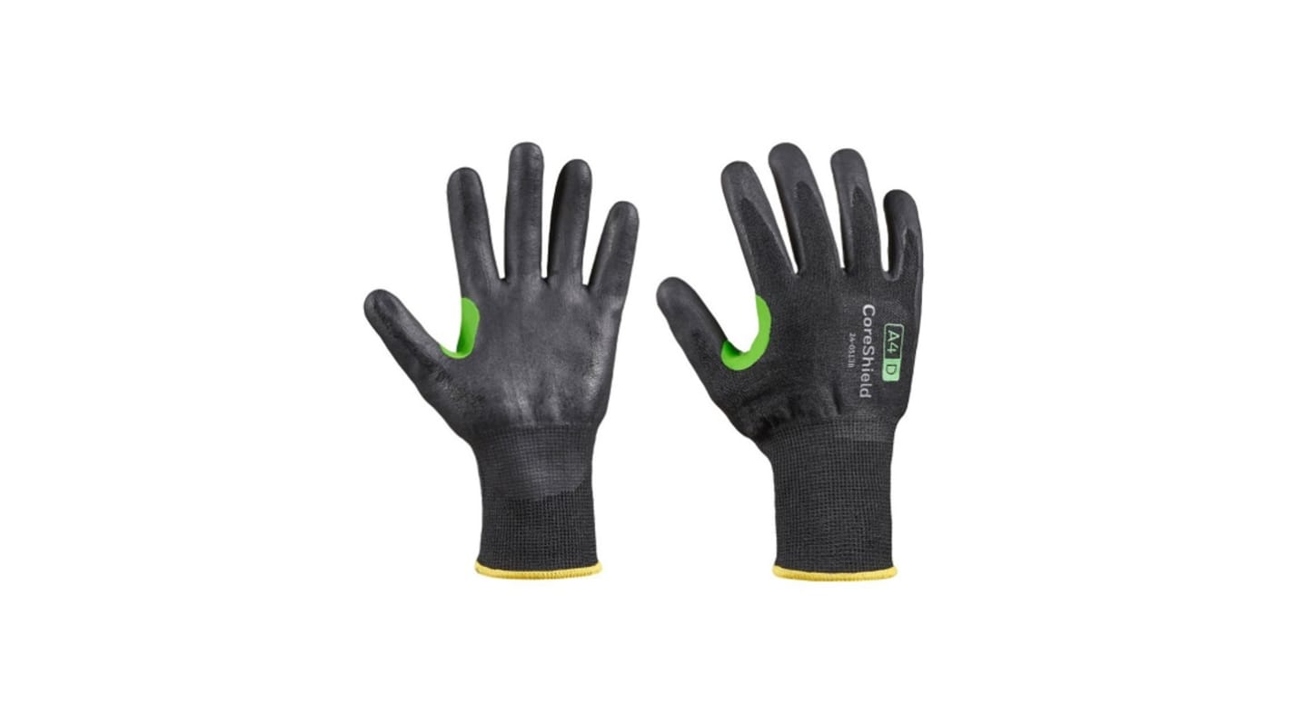 Honeywell Safety Black HPPE Abrasion Resistant, Breathable, Cut Resistant, Dry Environment, General Purpose, Good